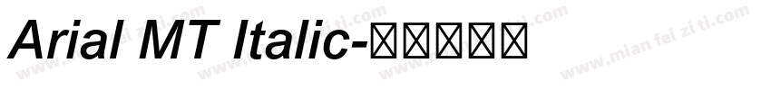Arial MT Italic字体转换